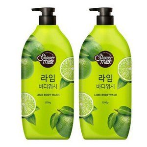 Lot 2x New Korean Shower Mate Lime Body Wash Jumbo K-Beauty 1200gr 42oz